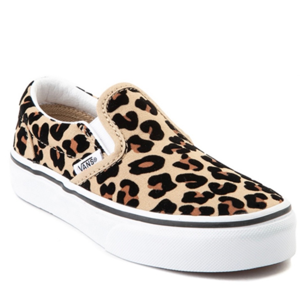 Vans Slip-on Skate Shoe - Little Kid Leapard size 1